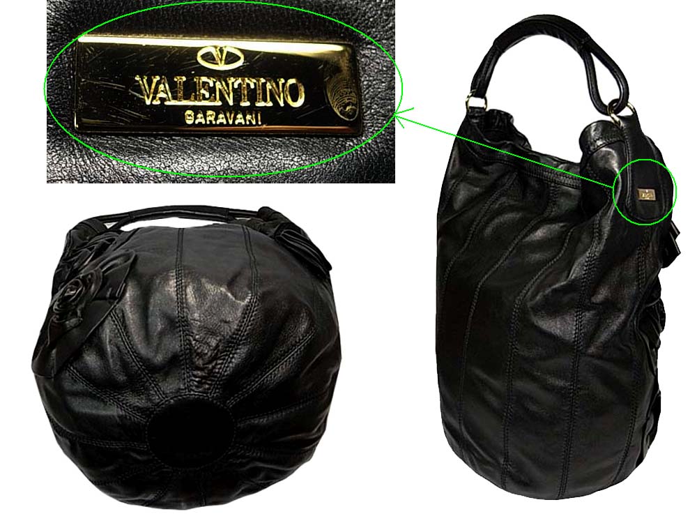 Valentino XCB077A Rose Bucket Vertigo Leather Shopper/ Document Tote-8875 Valentino XCB077A Rose Bucket Vertigo Leather Shopper/ Document Tote-8875