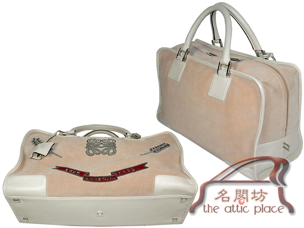 ALMOST NEW ! Loewe Limited Pink Suede 30 years Anniversary Amazona XL Tote Bag-7162 ALMOST NEW ! Loewe Limited Pink Suede 30 years Anniversary Amazona XL Tote Bag-7162