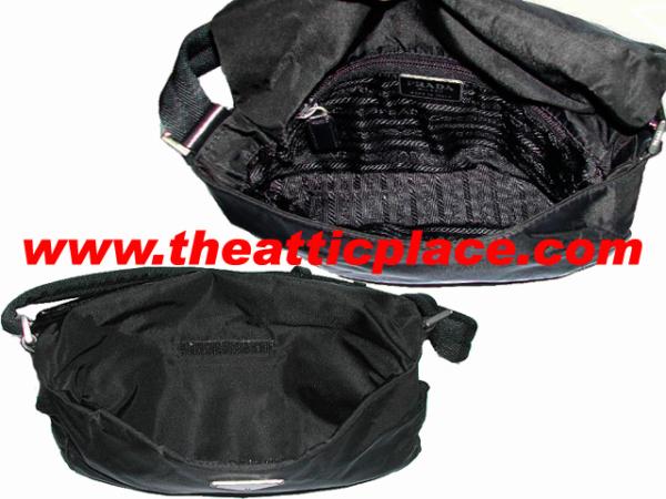 Prada BR0411 Black Nylon Velcro Adjustable Shoulder Bag 47-12811 Prada BR0411 Black Nylon Velcro Adjustable Shoulder Bag 47-12811