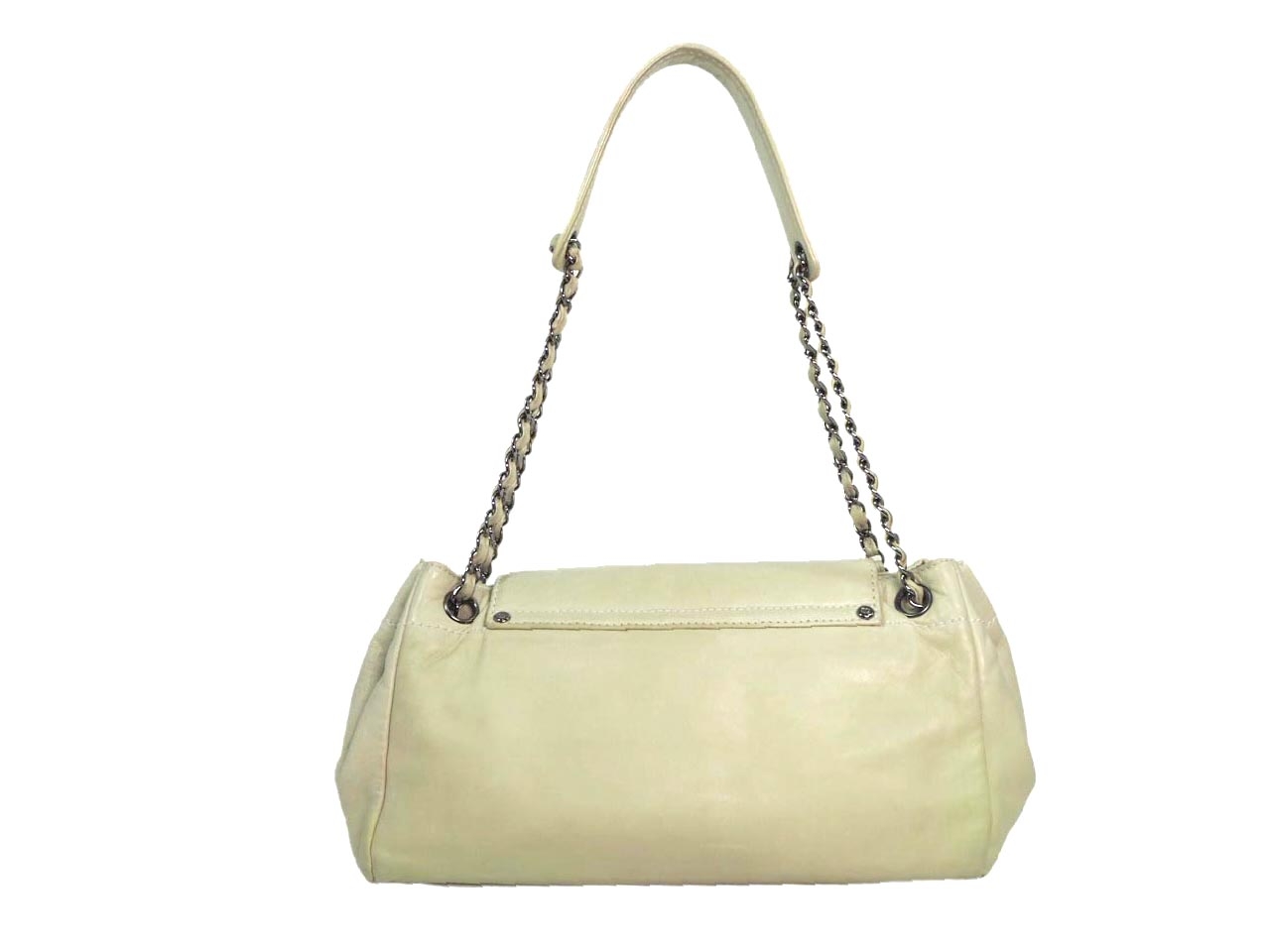 Chanel 10509277 Beige Lambskin Rock ' n Chic Accordion Flap Shoulder Bag -36722 Chanel 10509277 Beige Lambskin Rock ' n Chic Accordion Flap Shoulder Bag -36722