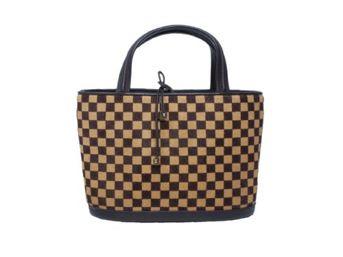 Louis Vuitton M92133 Limited Edition Pony Hair Damier Sauvage Impala Tote-0