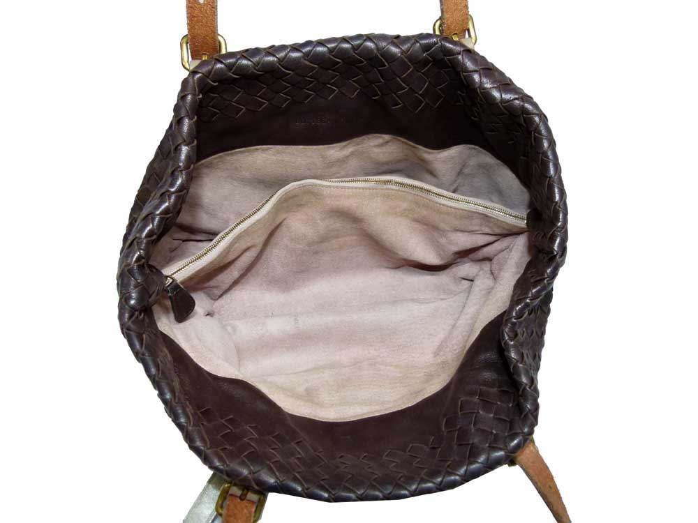 Bottega Veneta 169759 Brown Intrecciato Flower Tote-18062 Bottega Veneta 169759 Brown Intrecciato Flower Tote-18062