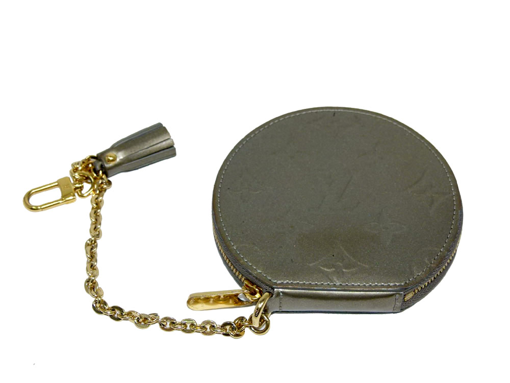 Louis Vuitton M91415 Vernis Grey Coin Purse-22709 Louis Vuitton M91415 Vernis Grey Coin Purse-22709