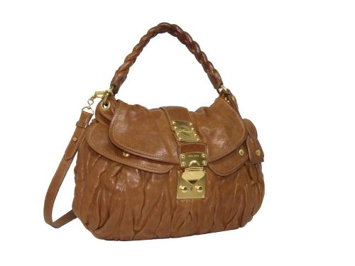 Miu Miu Natural Calf Tan Coffer with strap-0