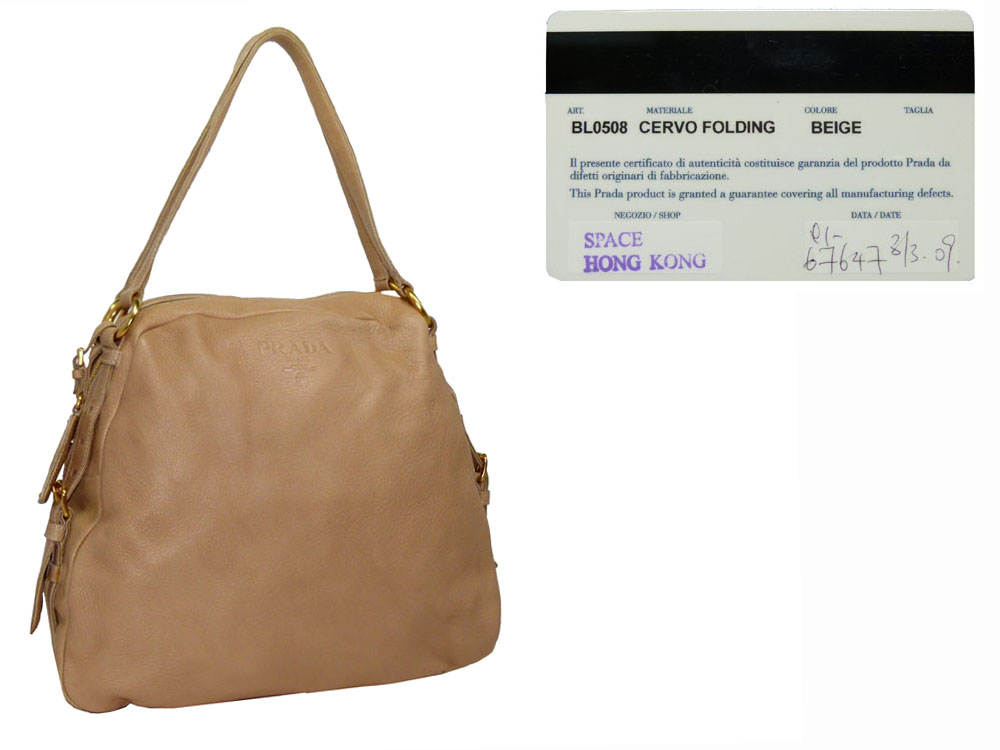 Prada BL0508 Cervo Folding Double Shoulder Strap-0 Prada BL0508 Cervo Folding Double Shoulder Strap-0