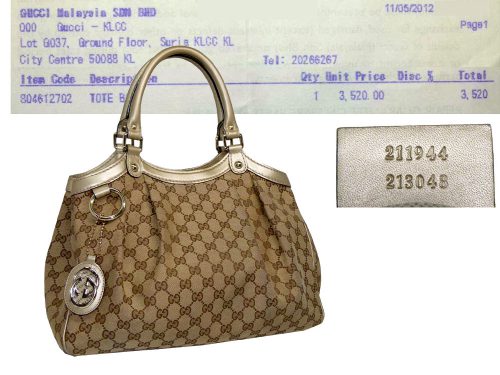 Gucci 211944 Metallic Gold Sukey M Tote-0