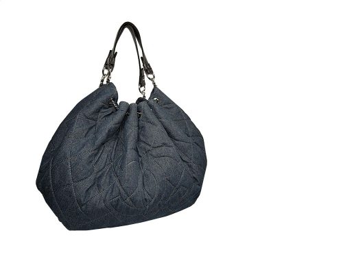 Chanel 12791975 Denim Blue Hobo Ball Drawstring Large Cabas Tote Bag-0