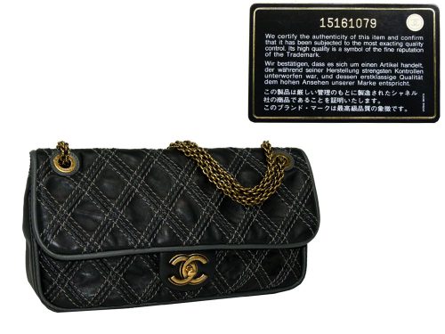 Chanel 15161079 Limited Black Ultra Stitch Classic w Vintage Hardware-0