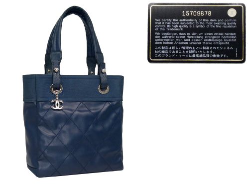 Chanel 15709678 Blue Paris Biarritz Small Tote-0