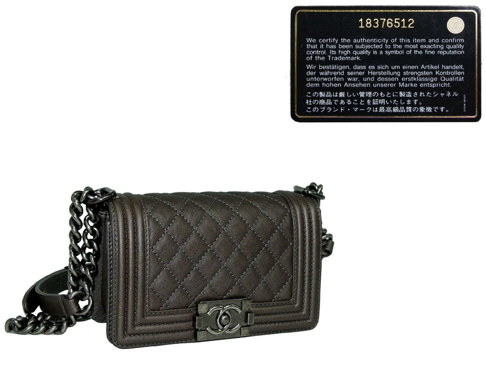 Chanel 18376512 Chanel Boy Gunmetal Grey Small Silver Hardware-0 Chanel 18376512 Chanel Boy Gunmetal Grey Small Silver Hardware-0