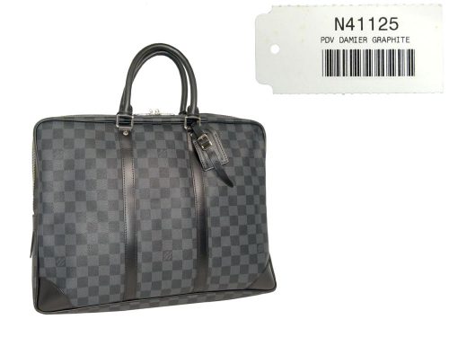 Louis Vuitton N41125 Damier Graphite Porte-Document Bag (BA0110)-0