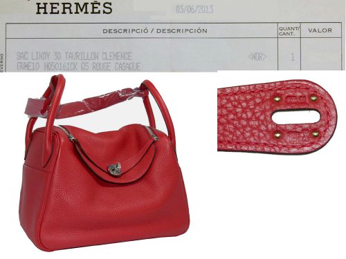 Hermes Lindy 30 Rouge Casaque P Stamp Silver Hardware-0