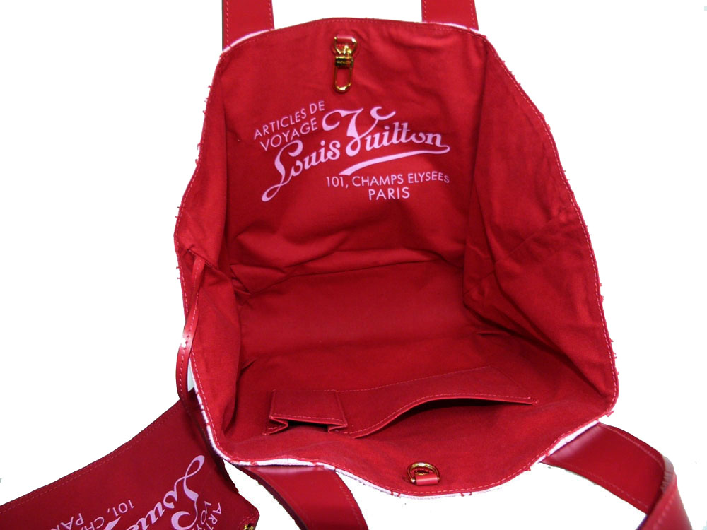 Louis Vuitton M95988 Fuschia Cabas Ipanema GM Shopping Tote w Pouch-25820 Louis Vuitton M95988 Fuschia Cabas Ipanema GM Shopping Tote w Pouch-25820