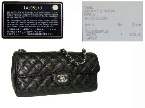 Chanel 14105143 Black Caviar East West Silver Hardware-0