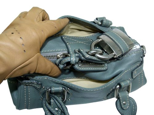 Chloe Grey Paddington Mini Silver Hardware - The Attic Place