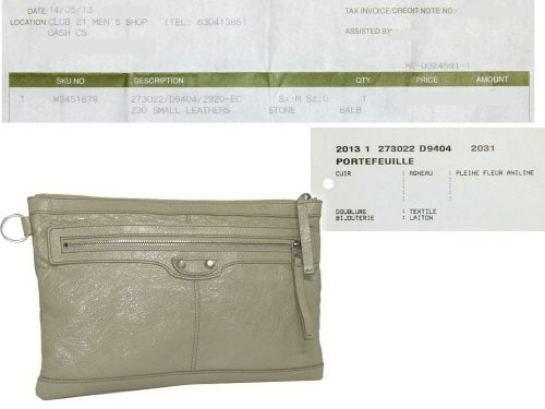 Balenciaga 273022 Stone Envelope Clutch Silver Hardware / Ipad Holder -0