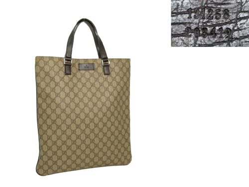 Gucci 131258 PVC Canvas Flat Tote-0