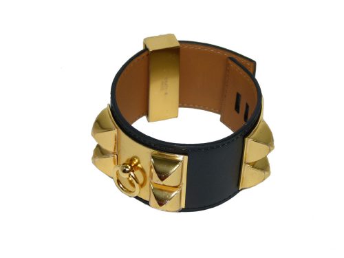 Hermes Black CDC Veau Charmonix CDC Q Stamp Gold Hardware Size S-0