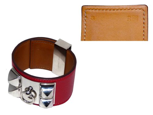 Hermes CDC Geranium Epsom SHW Q Stamp S Size-0