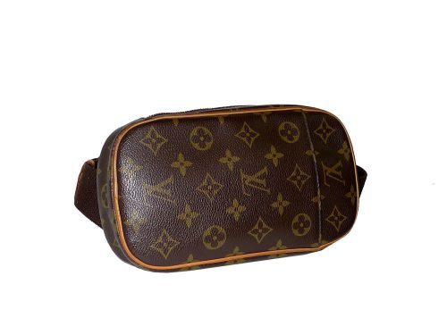 Louis Vuitton M51870 Monogram Canvas Waist Pouch, Pochette Gange (CA0035)-0