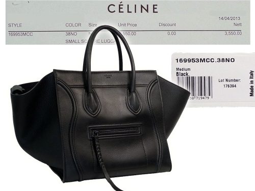 Celine 169953 MCC Black Luggage Phantom Bag-0