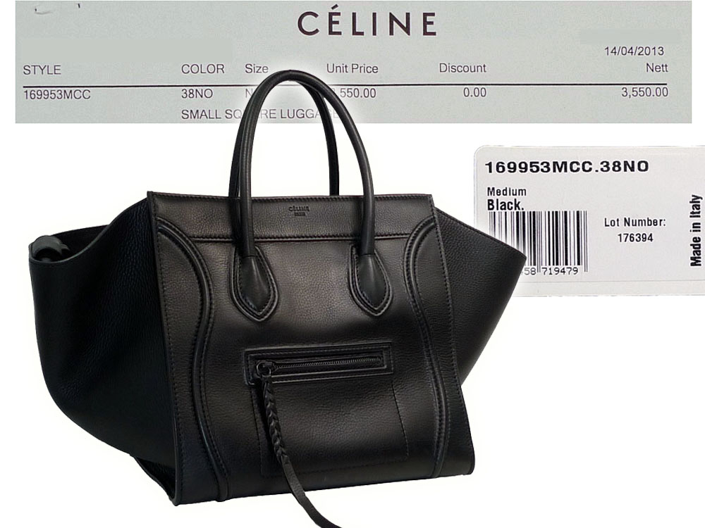Celine 169953 MCC Black Luggage Phantom Bag-0 Celine 169953 MCC Black Luggage Phantom Bag-0