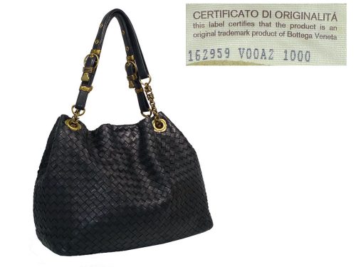 Bottega Veneta 162959 Black Woven Hobo Small-0