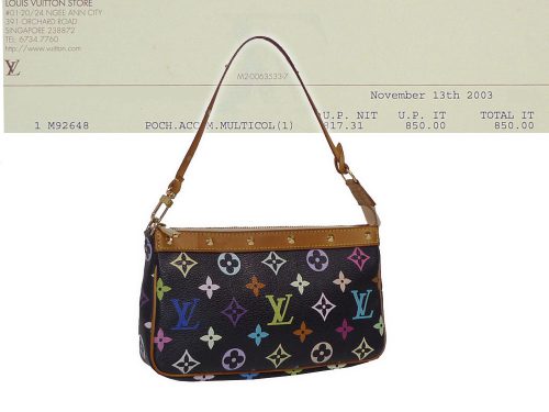 Louis Vuitton M92648 Multicolor Black Accessories Pouch (SL1003)-0