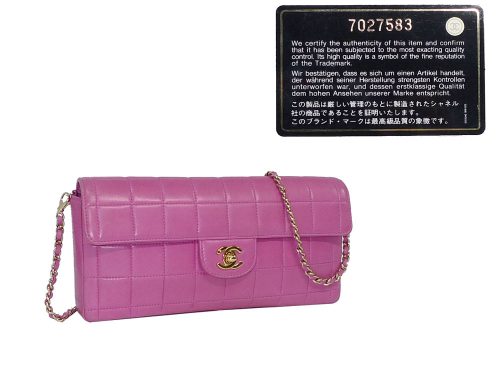 Chanel 7567266 Cherry Calf Chocolate Bar with Gold Hardware-0