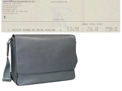 Louis Vuitton M32626 Roman GM Taiga Glacier (FO0122)-0