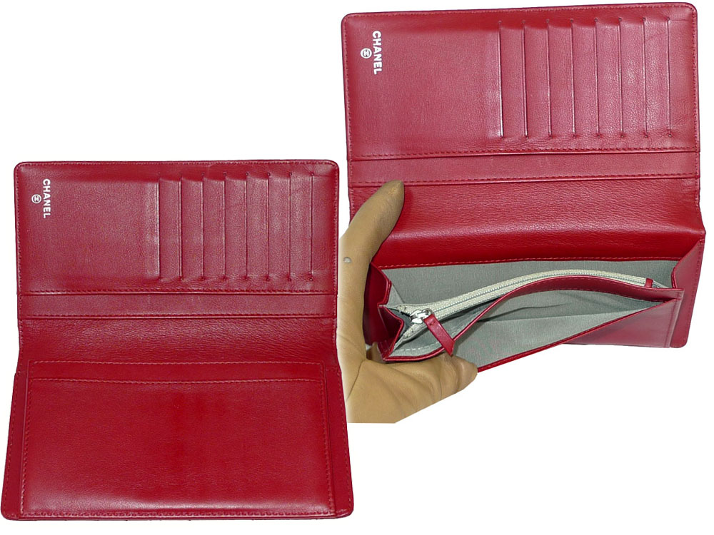 Chanel 14542267 11A Red Patent Quilted Shanghai Paris Wallet-28667 Chanel 14542267 11A Red Patent Quilted Shanghai Paris Wallet-28667