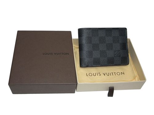 Louis Vuitton N62663 Damier Graphite Canvas Multiple Wallet-0