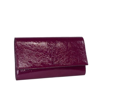 YSL 203855 Ipad Purple Patent Clutch Large-0