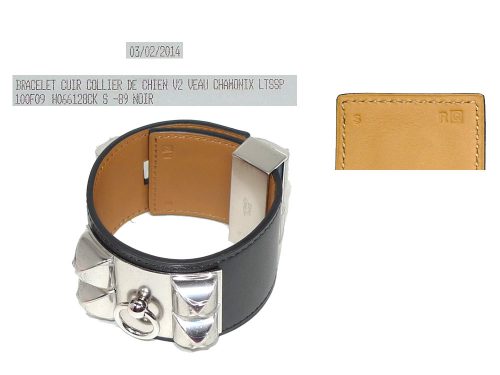 Hermes Black Chamonix Collier De Chien (CDC) with Silver Hardware 'Q' Stamp Size S-0