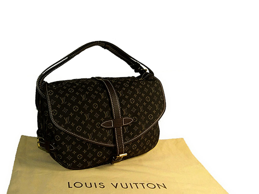 Louis Vuitton M95227 Saumur in Mini Lin Canvas Shouler/ Messenger Bag-0 Louis Vuitton M95227 Saumur in Mini Lin Canvas Shouler/ Messenger Bag-0