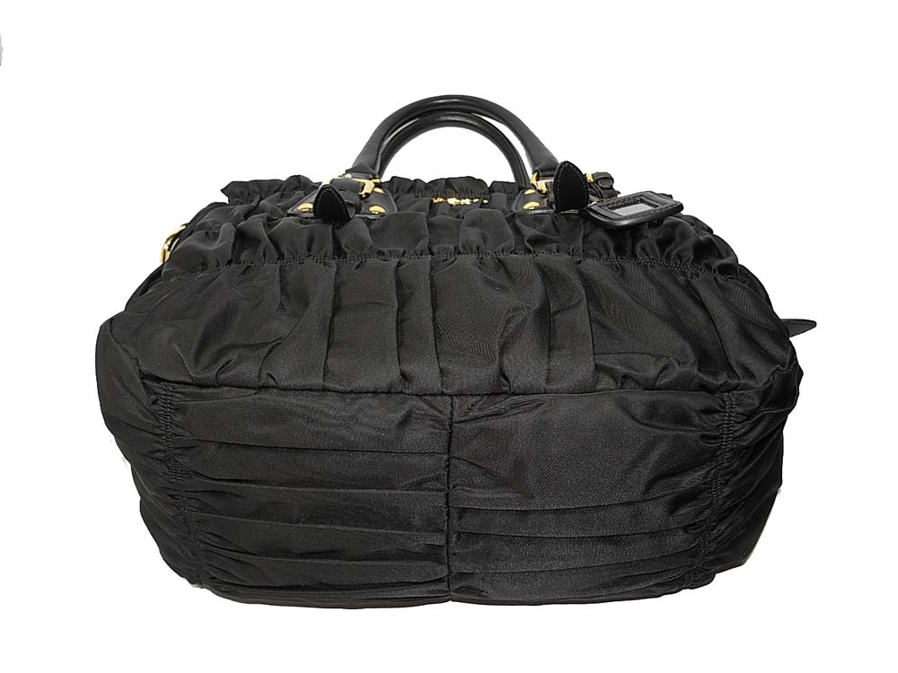 Prada Black BN1336 Tessuto Gaufre Shopping Tore-29518 Prada Black BN1336 Tessuto Gaufre Shopping Tore-29518
