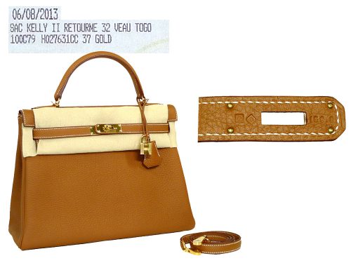 Hermes Kelly 32 Gold Q Stamp Togo Gold Hardware-0