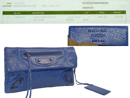 Balenciaga 224915 Bleute Regular Classic Envelope-0