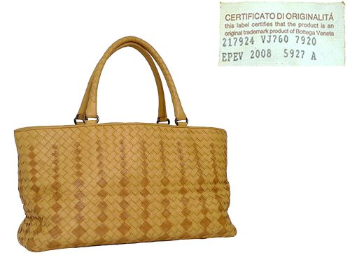 Bottega Veneta 217924 Woven Beige 2-tone Cabas Shopping Tote-0