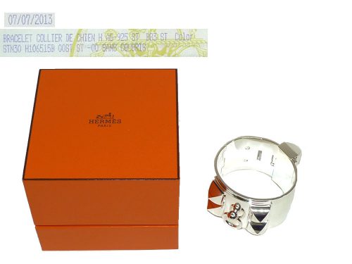 Hermes Collier de Chien CDC Bracelet ST in Silver 925 -0