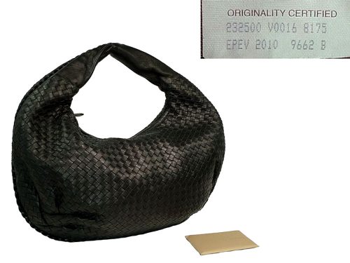 Bottega Venetta 232500 Black Belly Hobo Large -0