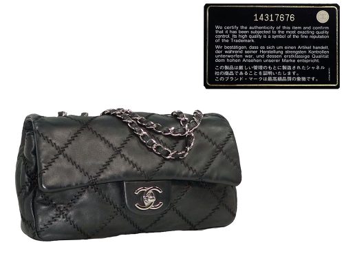 Chanel 14317676 Black Calf Ultimate Soft SHW-0