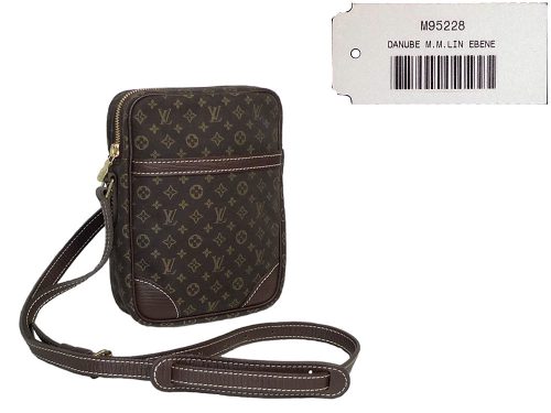 Louis Vuitton M95228 Danube Mini LIn Ebene Messenger Bag-0