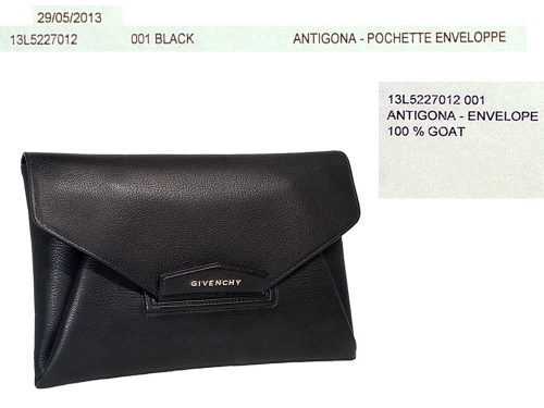 Givenchy Black Calf Antigona Ipad / Notepad Clutch -0