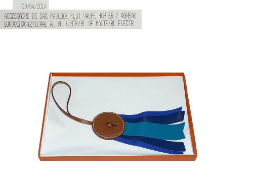 Hermes Sac Paddock Flot Blue Izmir / Blue Electric Bag Charm-0