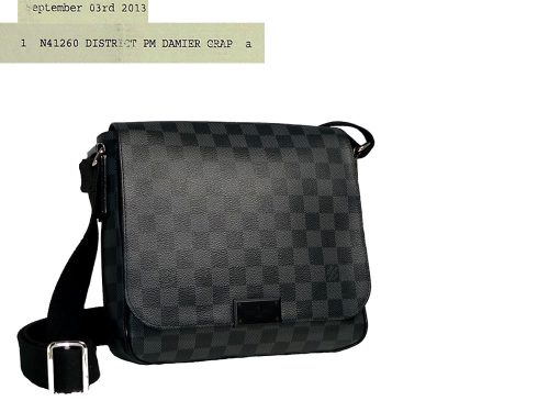 Louis Vuitton N41260 Damier Graphite District PM (FL2133)-0