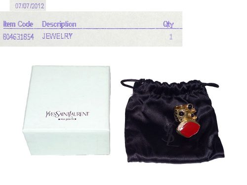 YSL Jewelry Fashion Gold Ring Size L -0