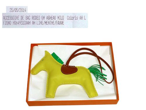 Hermes De Sac Rodeo MM Lime/Menthe / Fauve-0