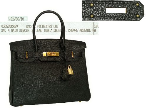 Hermes Birkin 30 Blakc Togo N Stamp Gold Hardware-0