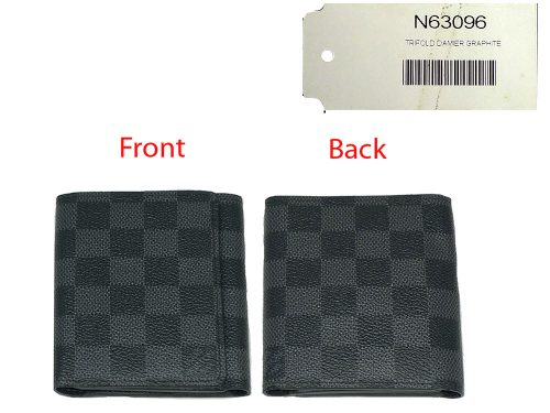 Louis Vuitton N63096 Damier Graphite Tri-fold Wallet-0